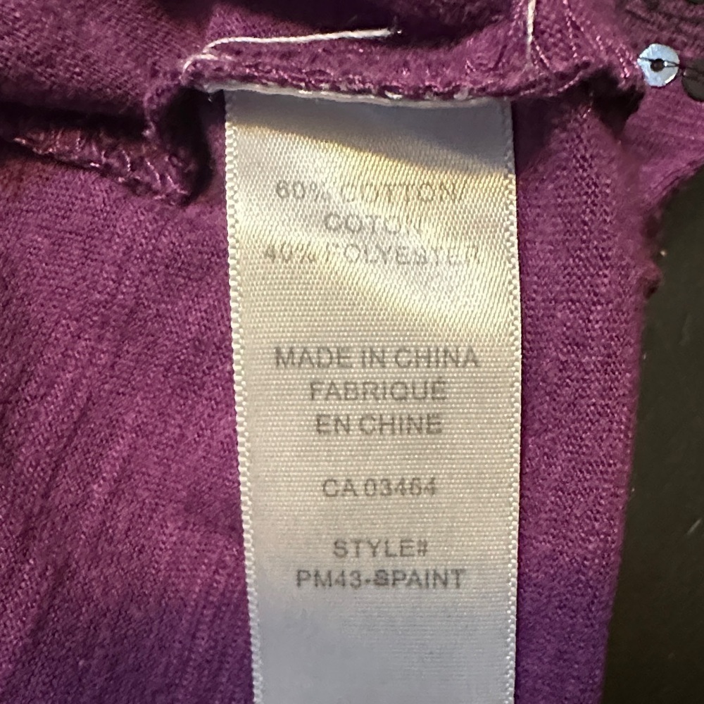 🌸Revolution Plum Tank Top with Ebony Stripes - Picture 4 of 5
